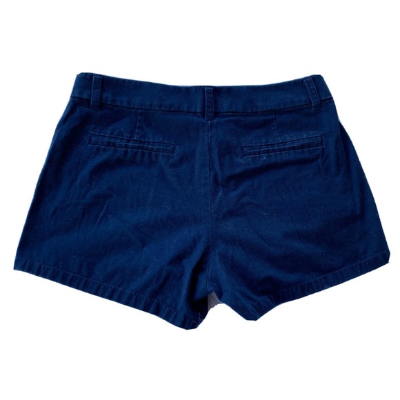 J. Crew Shorts Sz 4 Weathered Classic Twill City Fit Broken in Chino Navy Womens - Picture 5 of 10